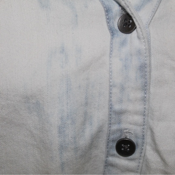 ⛄️Rock And Republic Studded Blue & White Tie-Dye Loose Buttoned Shirt Size Large - Picture 16 of 16